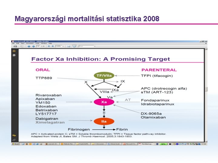 Magyarországi mortalitási statisztika 2008 Magyarországi mortalitási statisztika 2008