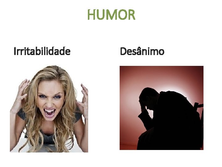 HUMOR Irritabilidade Desânimo 