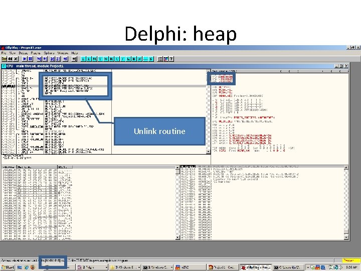 Delphi: heap Unlink routine 