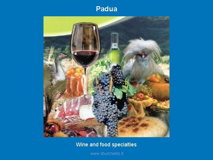 Padua Wine and food specialties www. ilburchiello. it 