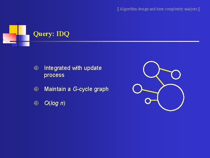 [ Algorithm design and time complexity analysis ] Query: IDQ Integrated with update process