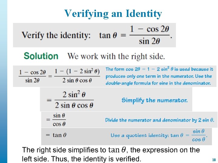 Verifying an Identity 18 