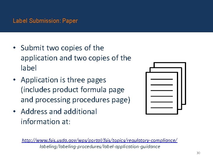 Label Submission: Paper • Submit two copies of the application and two copies of Label Submission: Paper • Submit two copies of the application and two copies of
