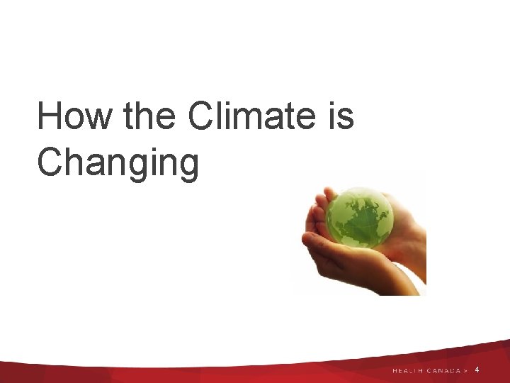 How the Climate is Changing 4 