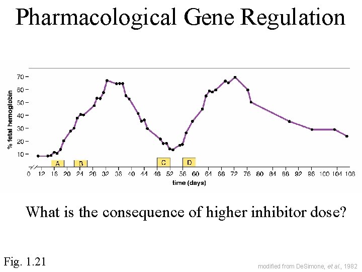 Pharmacological Gene Regulation What is the consequence of higher inhibitor dose? Fig. 1. 21