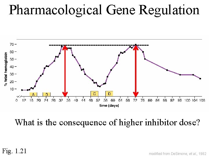 Pharmacological Gene Regulation What is the consequence of higher inhibitor dose? Fig. 1. 21