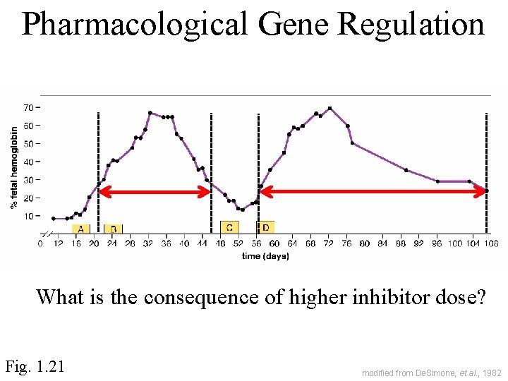 Pharmacological Gene Regulation What is the consequence of higher inhibitor dose? Fig. 1. 21