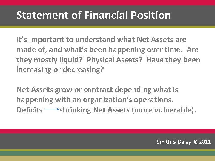 of Financial Position ’Statement Finance Geek? It’s important to understand what Net Assets are