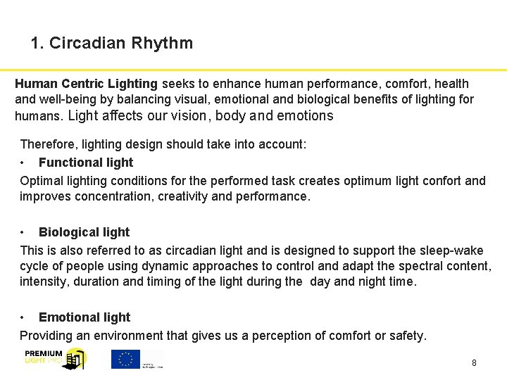 Human Centric Lighting Prepared by ISR University of