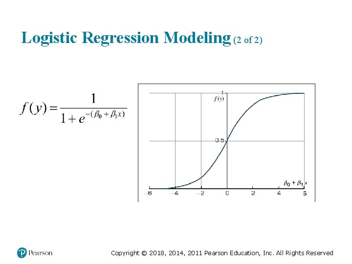 Logistic Regression Modeling (2 of 2) Copyright © 2018, 2014, 2011 Pearson Education, Inc.