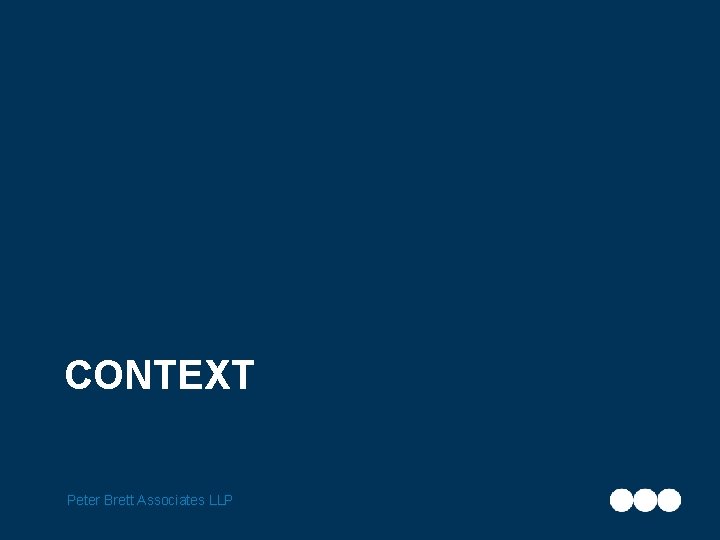 CONTEXT Peter Brett Associates LLP 