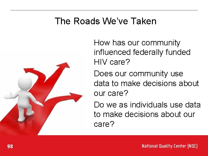 The Roads We’ve Taken How has our community influenced federally funded HIV care? Does