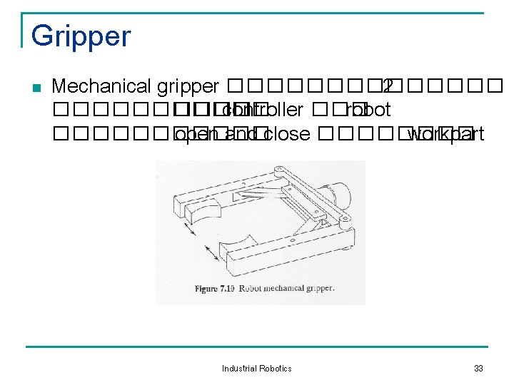 Gripper n Mechanical gripper ������� 2 ������ controller ��� robot ������ open and close
