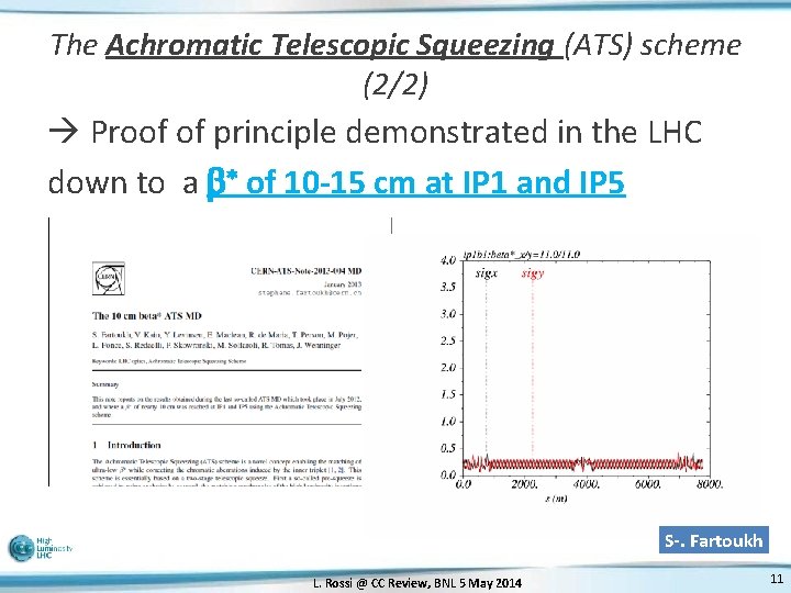 The Achromatic Telescopic Squeezing (ATS) scheme (2/2) Proof of principle demonstrated in the LHC