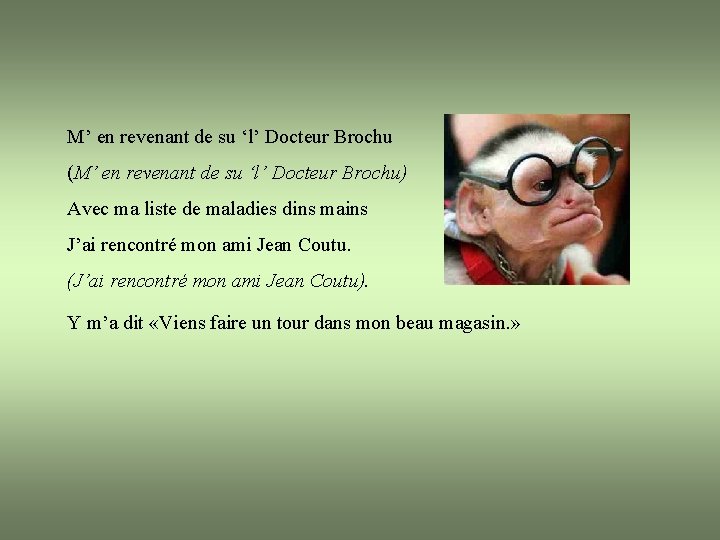 M’ en revenant de su ‘l’ Docteur Brochu (M’ en revenant de su ‘l’