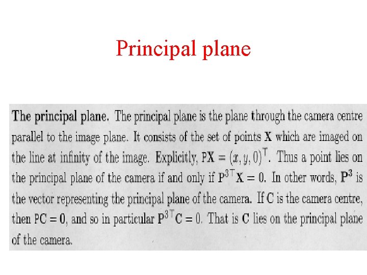 Principal plane 