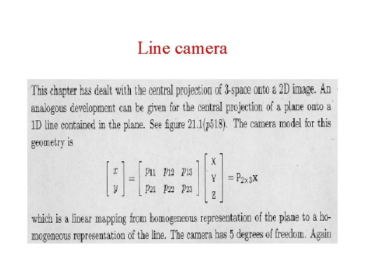 Line camera 