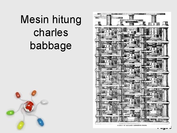 Mesin hitung charles babbage Free Powerpoint Templates Page 3 