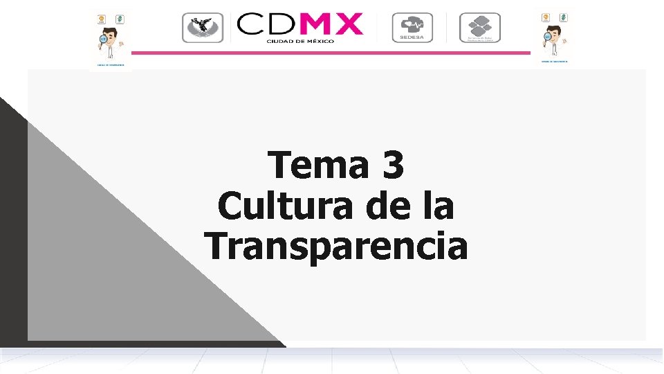 Tema 3 Cultura de la Transparencia 