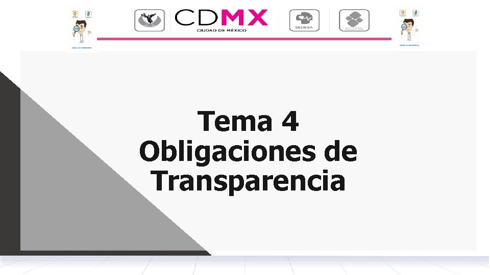 Tema 4 Obligaciones de Transparencia 