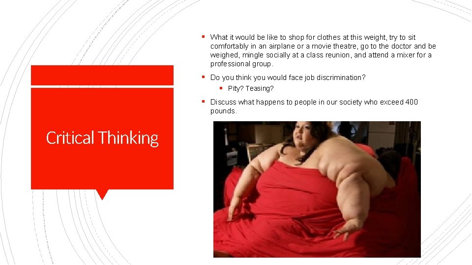 § What it would be like to shop for clothes at this weight, try