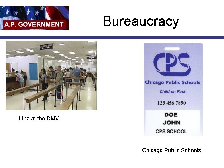 Bureaucracy Line at the DMV Chicago Public Schools 