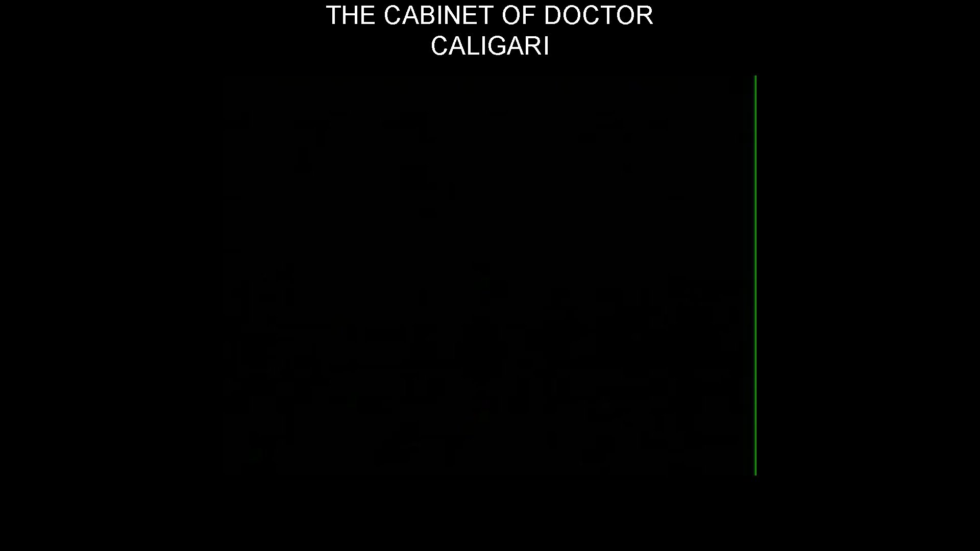 THE CABINET OF DOCTOR CALIGARI 