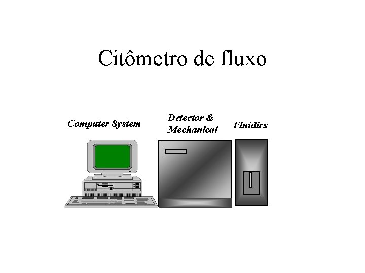 Citômetro de fluxo Computer System Detector & Mechanical Fluidics 