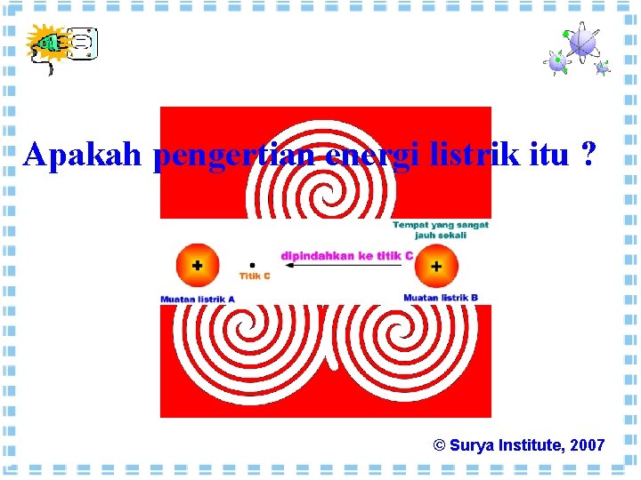 Apakah pengertian energi listrik itu ? © Surya Institute, 2007 