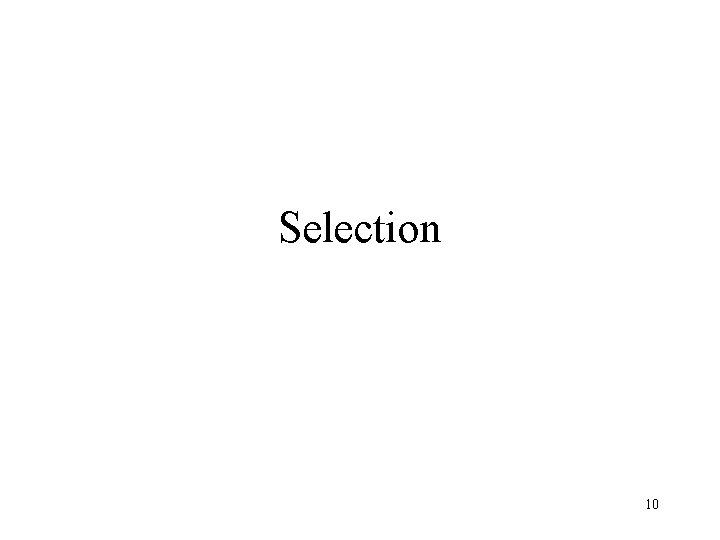 Selection 10 