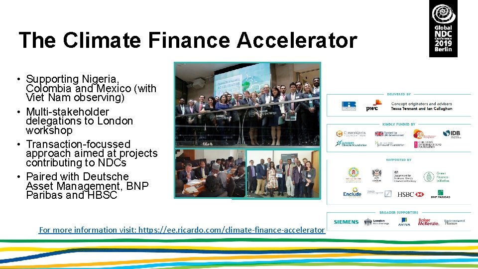 The Climate Finance Accelerator • Supporting Nigeria, Colombia and Mexico (with Viet Nam observing)