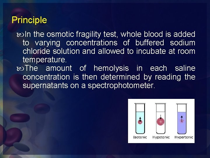 Practical Hematology Lab Osmotic Fragility Test Definition The