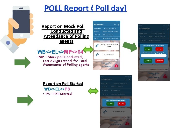 POLL Report ( Poll day) Report on Mock Poll Conducted and Attendance of Polling