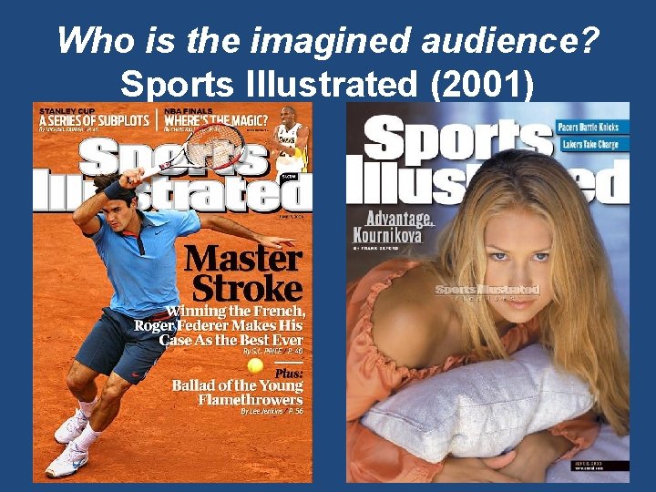 Who is the imagined audience? Sports Illustrated (2001) 