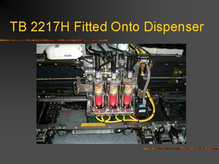 TB 2217 H Fitted Onto Dispenser TB 2217 H Fitted Onto Dispenser