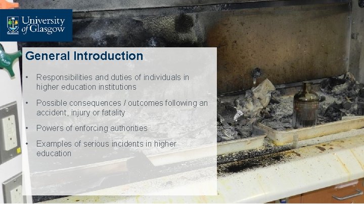 General Introduction • Responsibilities and duties of individuals in higher education institutions • Possible