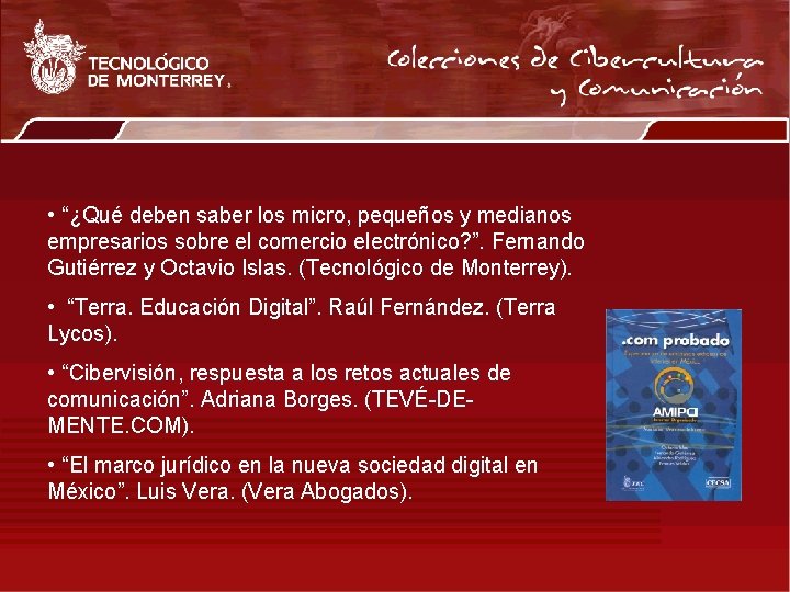  • “¿Qué deben saber los micro, pequeños y medianos empresarios sobre el comercio