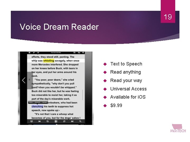19 Voice Dream Reader Text to Speech Read anything Read your way Universal Access