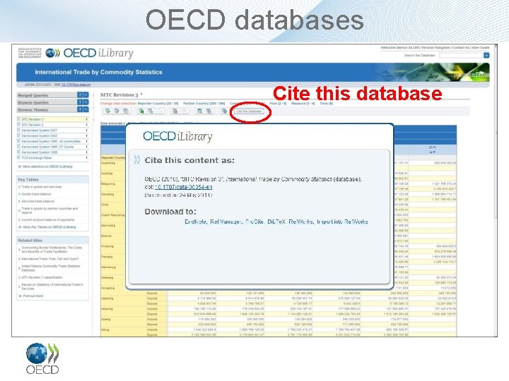OECD databases Cite this database 