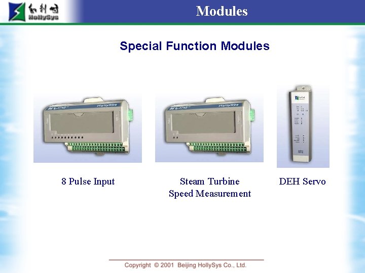 Modules Special Function Modules 8 Pulse Input Steam Turbine Speed Measurement DEH Servo 