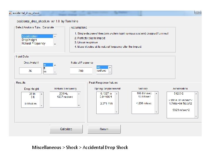 Miscellaneous > Shock > Accidental Drop Shock 