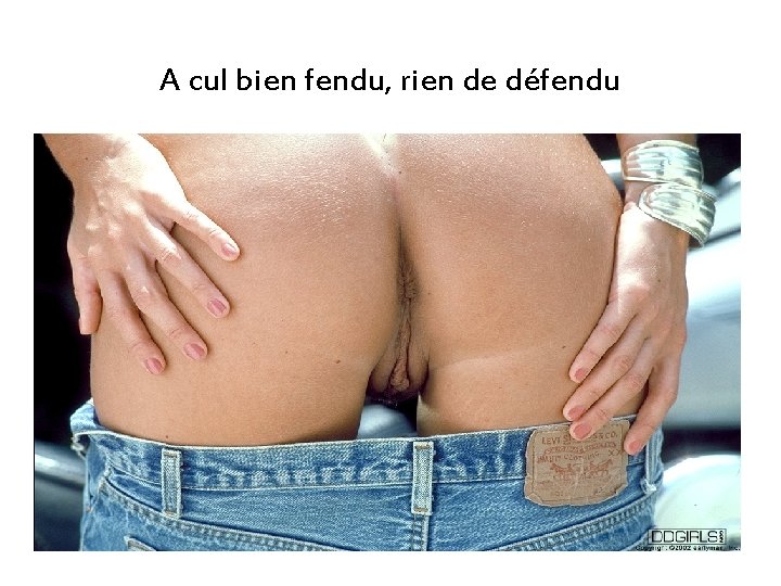 A cul bien fendu, rien de défendu A cul bien fendu, rien de défendu