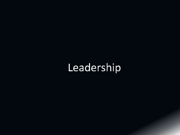 Leadership 