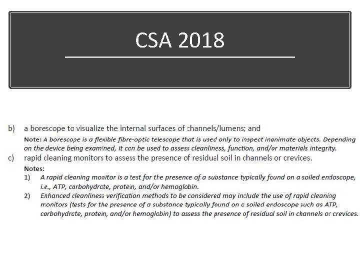 CSA 2018 