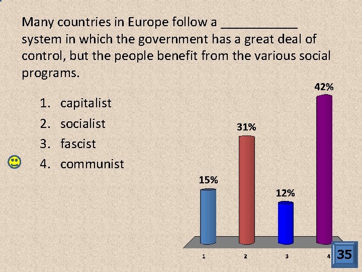 Many countries in Europe follow a ______ system in which the government has a