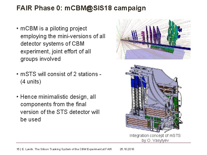 FAIR Phase 0: m. CBM@SIS 18 campaign • m. CBM is a piloting project