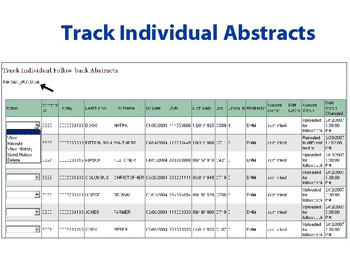 Track Individual Abstracts 