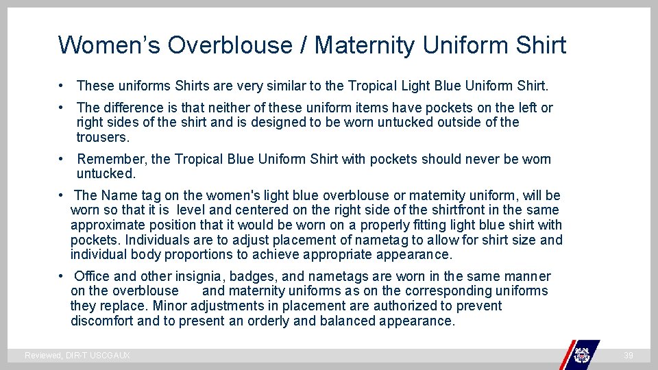 Women’s Overblouse / Maternity Uniform Shirt • These uniforms Shirts are very similar to