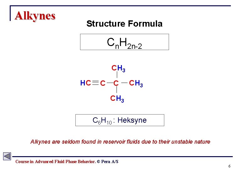 Alkynes Structure Formula Cn. H 2 n-2 CH 3 HC C C CH 3