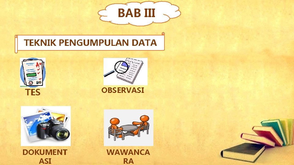 BAB III TEKNIK PENGUMPULAN DATA TES DOKUMENT ASI OBSERVASI WAWANCA RA 